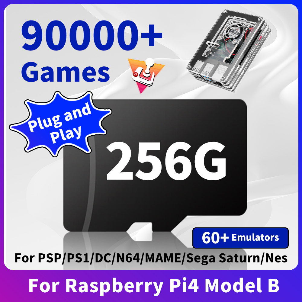 Gaming Console Linux - Batocera Linux 39 Game TF Card