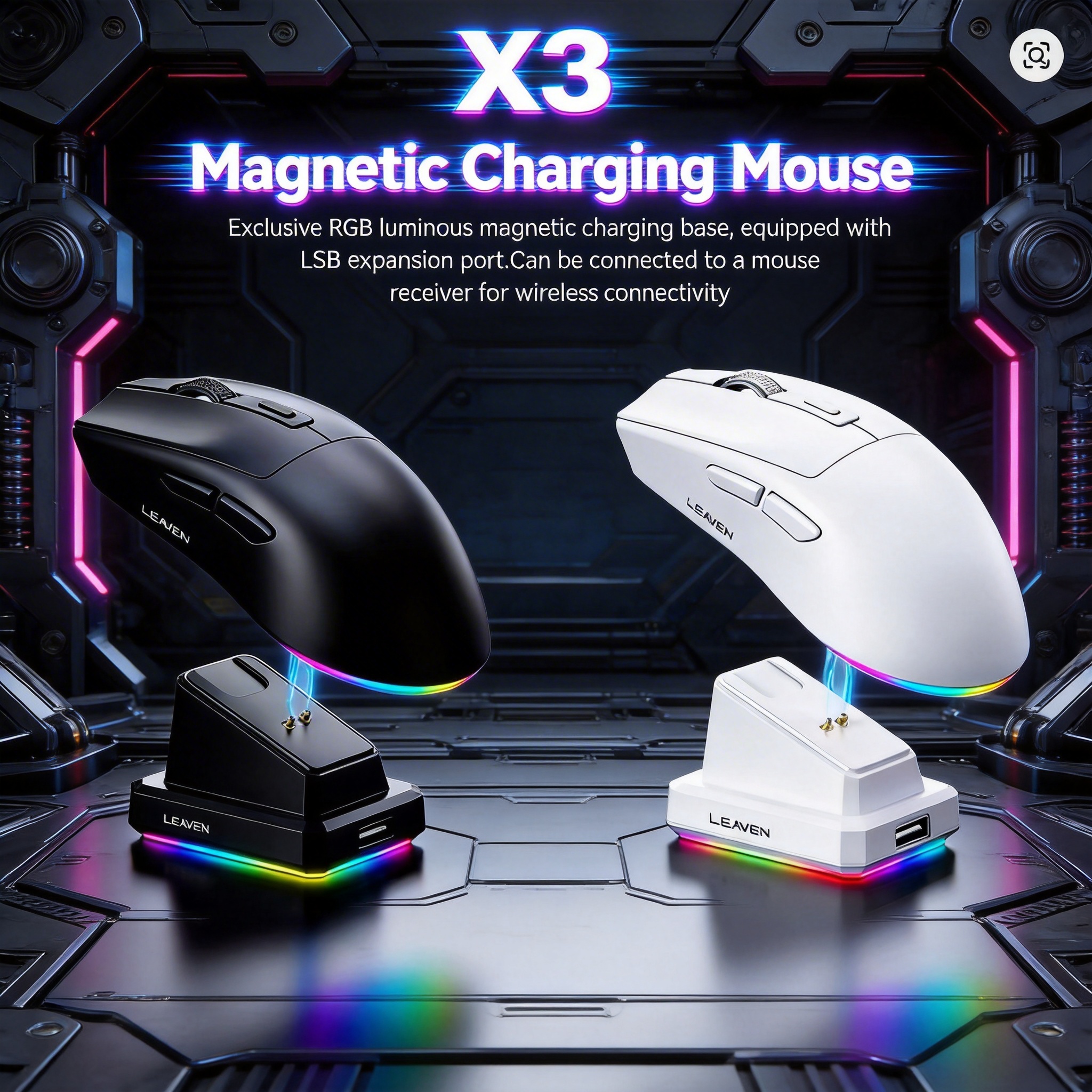 Gaming Console Buttons - X3 Two-Mode Bluetooth Mouse 1600 DPI