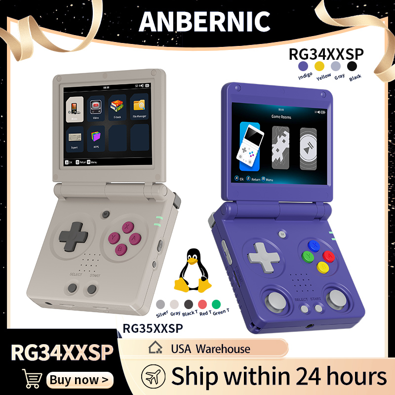 Anbernic RG34XXSP RG35XXSP Fli - Gaming Console Linux recensione e prezzo