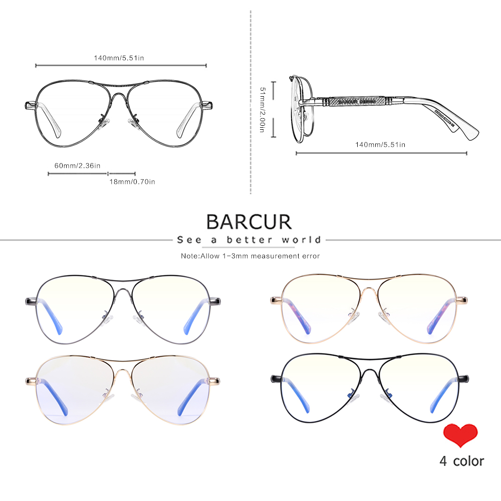 BARCUR Anti Blue Light Blockin - Gaming Glasses Uv recensione e prezzo