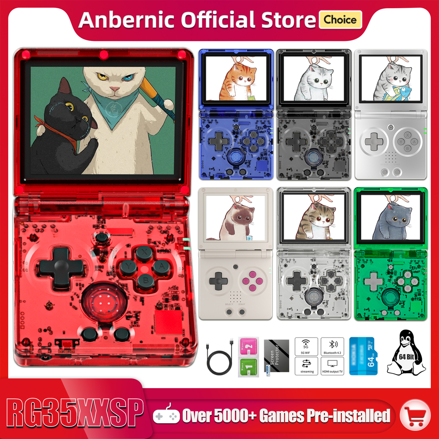 Anbernic NEW RG35XXSP Flip Han - Gaming Console 5 Year Old recensione e prezzo