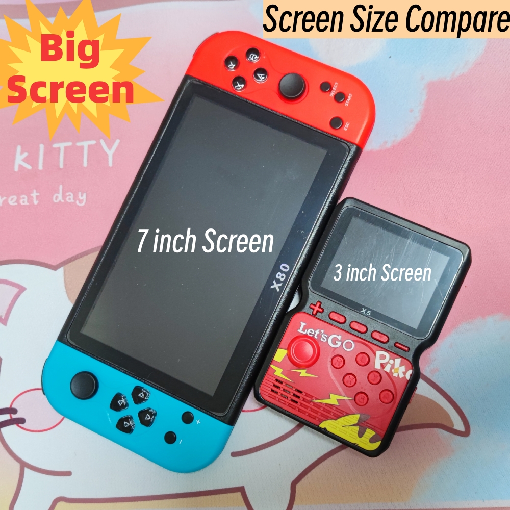 80GB Big Screen 7 Inch Handhel - Gaming Console X80 recensione e prezzo