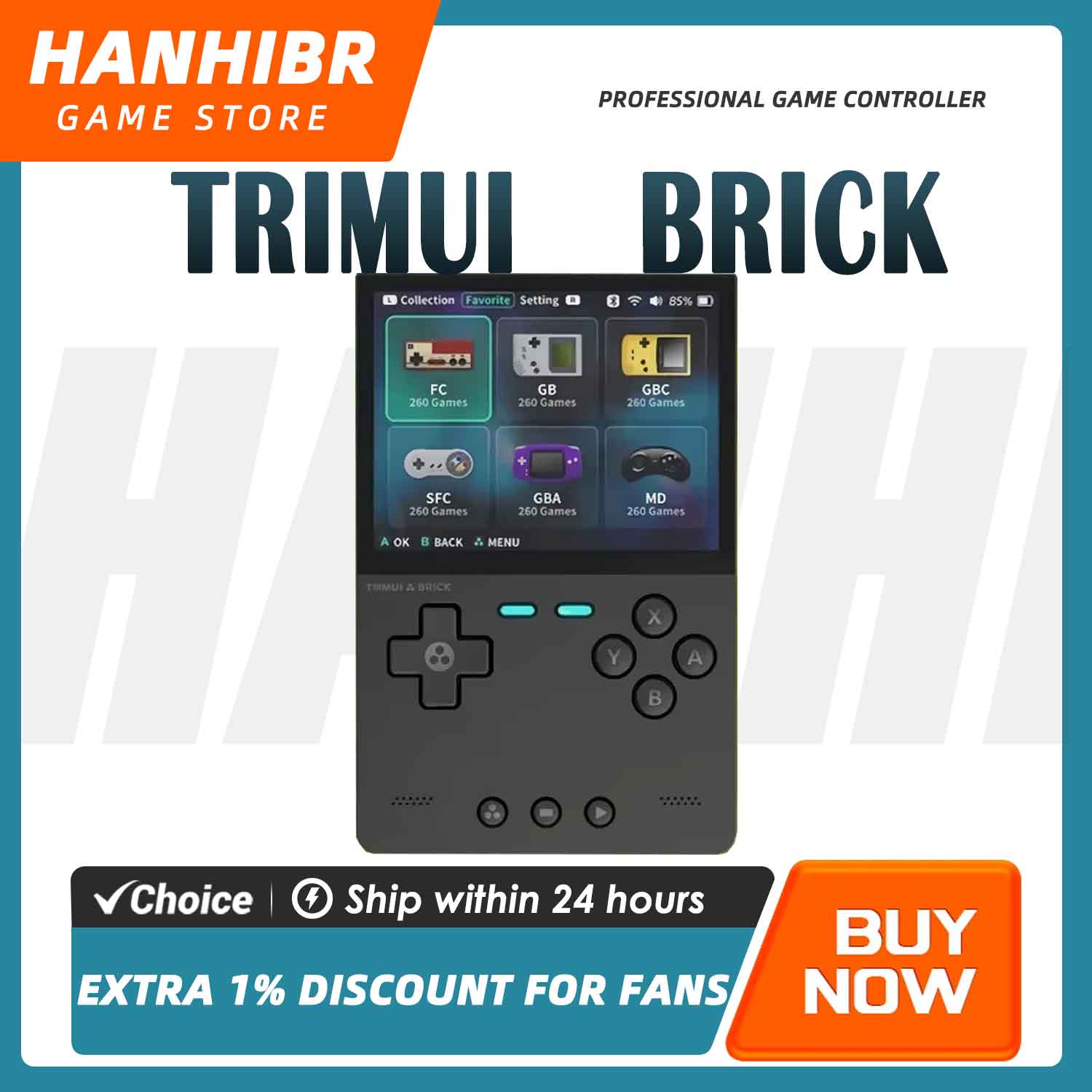 TRIMUI BRICK CNC Metal Retro H - Gaming Console Linux recensione e prezzo