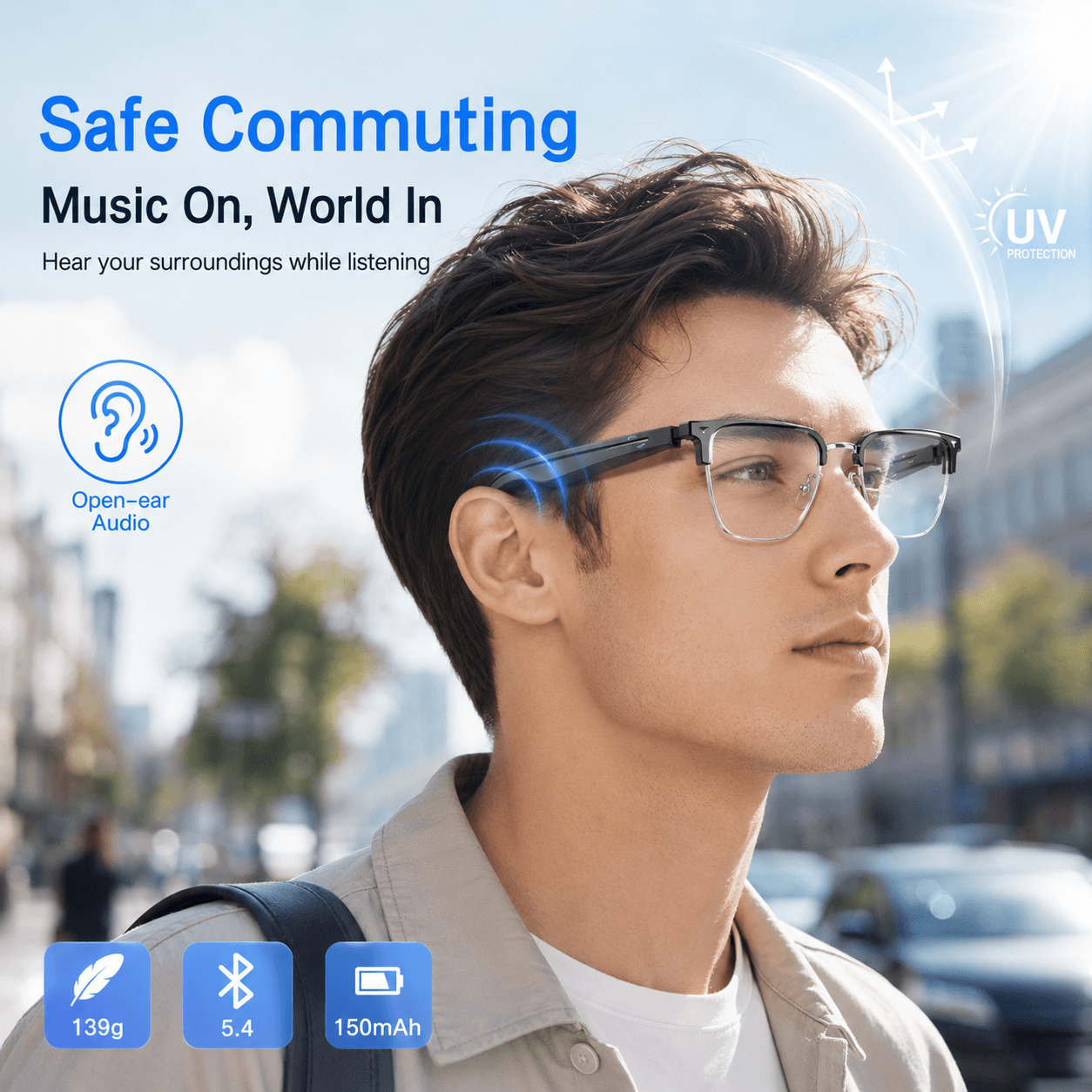 AIMB V2 Smart Bluetooth Glasse - Gaming Glasses Uv recensione e prezzo