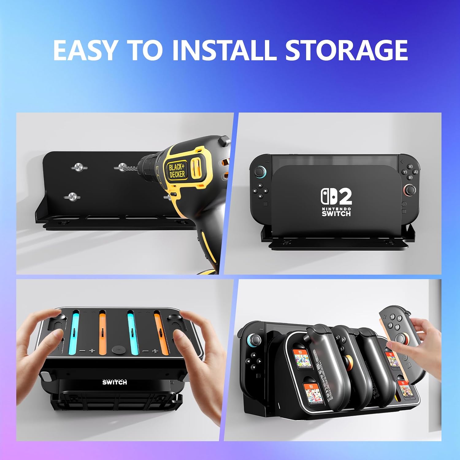Wall Mount Charging Dock for N - Gaming Console Station recensione e prezzo
