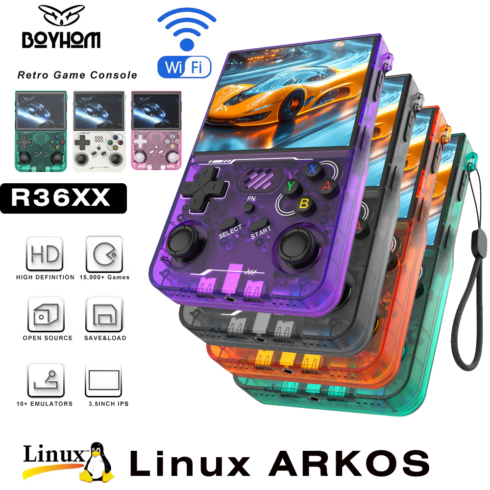 BOYHOM New R36XX Retro Handhel - Gaming Console Linux recensione e prezzo