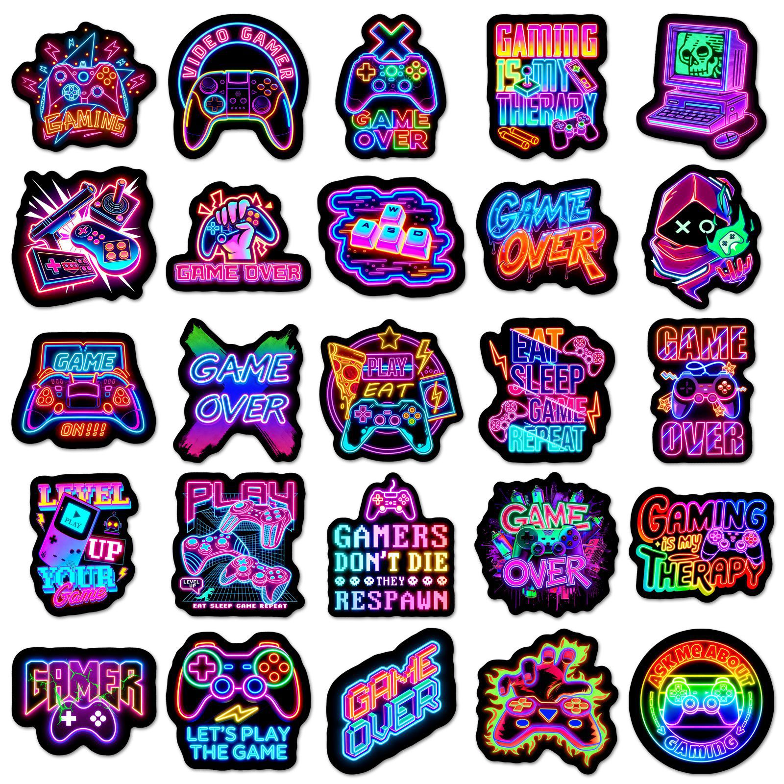 50PCS Cyberpunk Neon Gaming St - Gaming Console In Phone recensione e prezzo