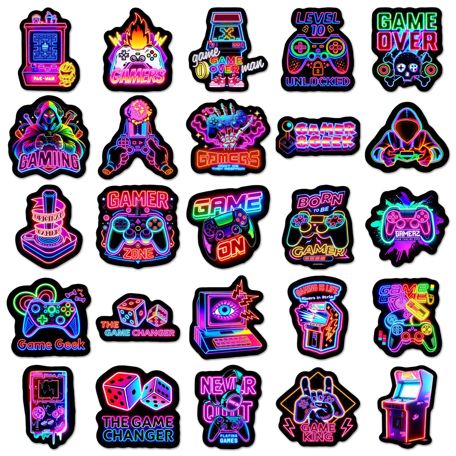 50PCS Cyberpunk Neon Gaming St - Gaming Console In Phone recensione e prezzo