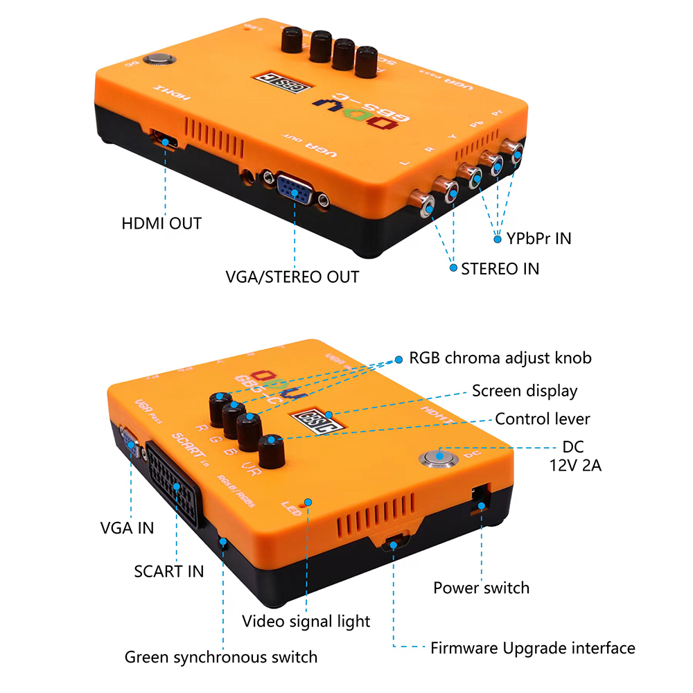 ODV-GBS-C Component/VGA/Scart  - Gaming Console Station recensione e prezzo