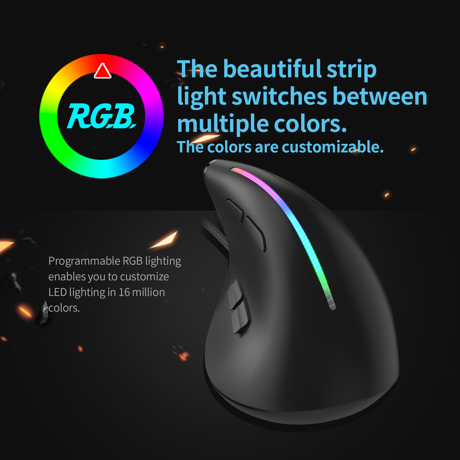 JOMAA Wired Gaming Mouse RGB V - Gaming Console Buttons recensione e prezzo