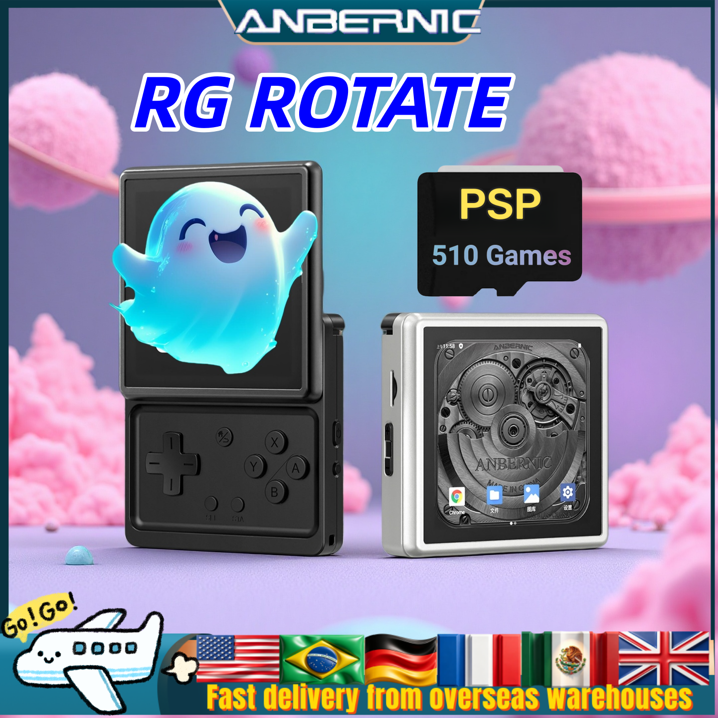 ANBERNIC RG Rotate Square Rota - Gaming Console 5 Year Old recensione e prezzo