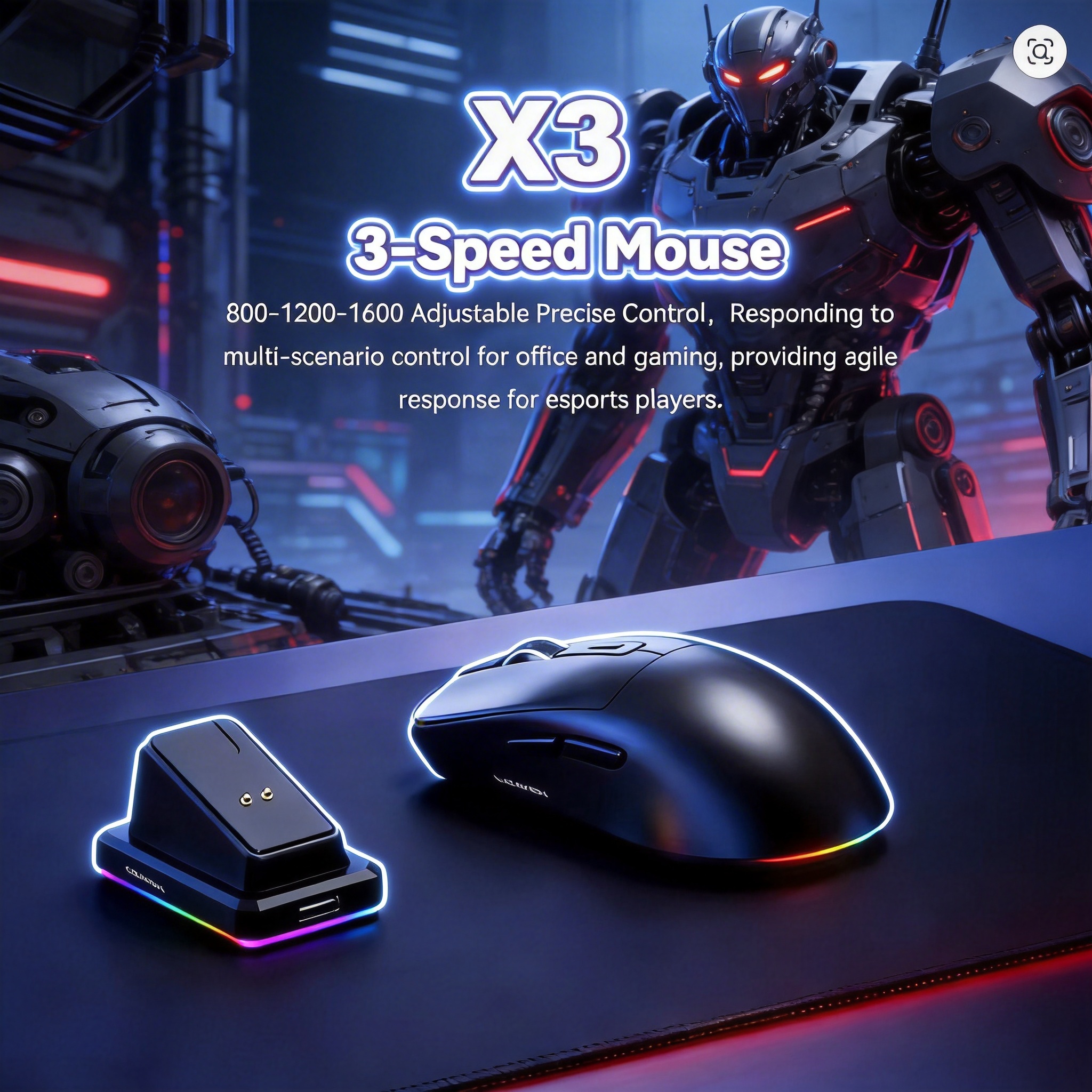 X3 Two-Mode Bluetooth Mouse 16 - Gaming Console Buttons recensione e prezzo
