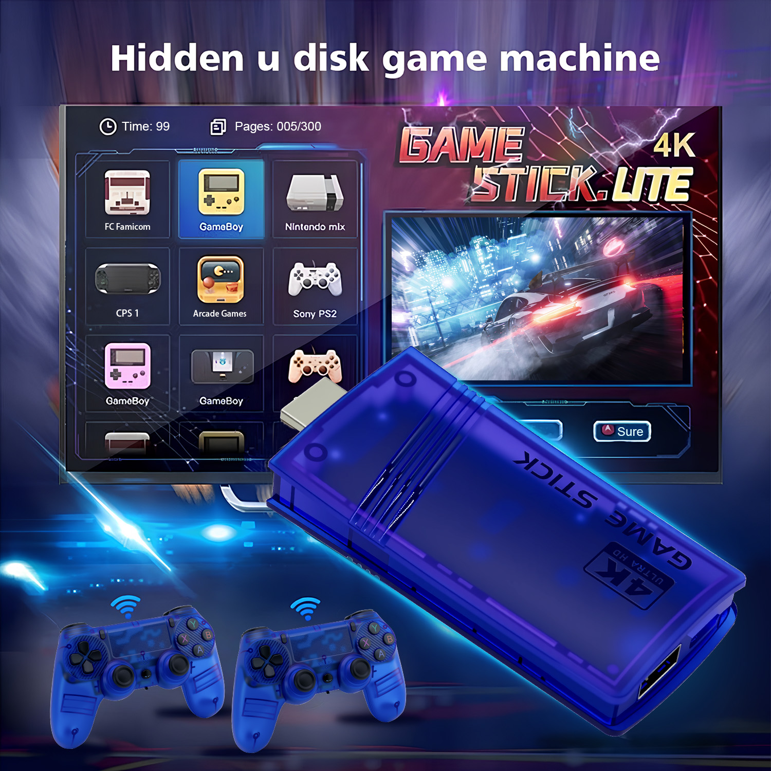The GS5mini retro game console - Gaming Console Definition recensione e prezzo