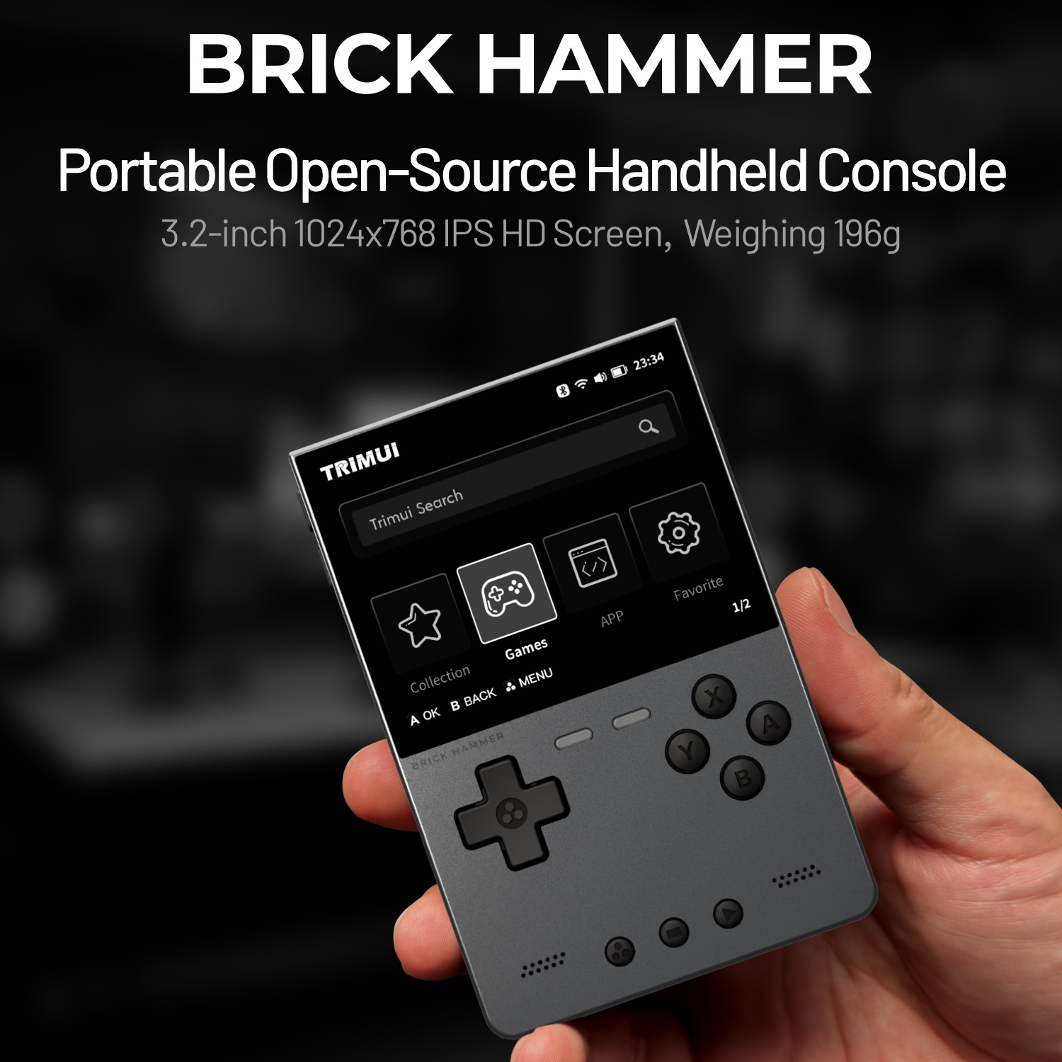 TRIMUI BRICK HAMMER Retro Hand - Gaming Console Linux recensione e prezzo
