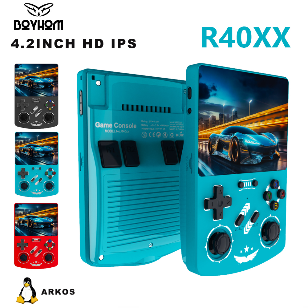 BOYHOM R40XX Handheld Game Con - Gaming Console Linux recensione e prezzo