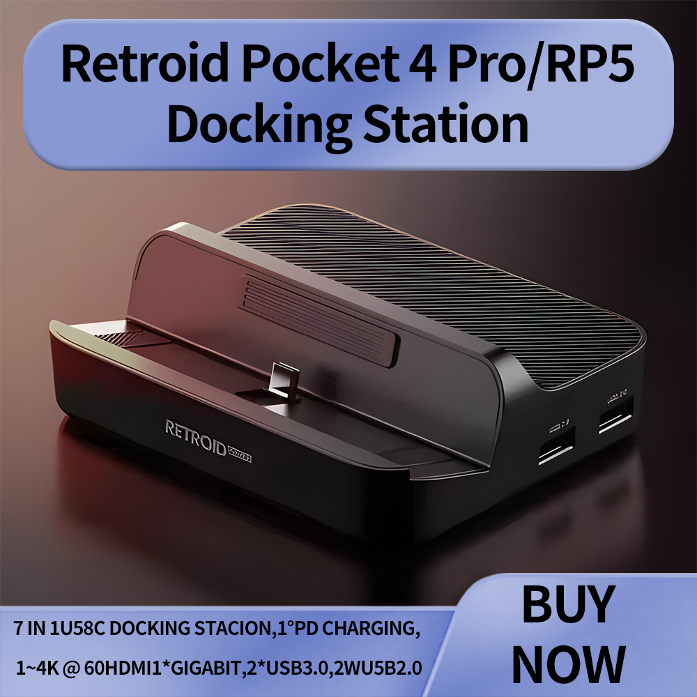 Retroid Pocket 5 Docking Stati - Gaming Console Station recensione e prezzo