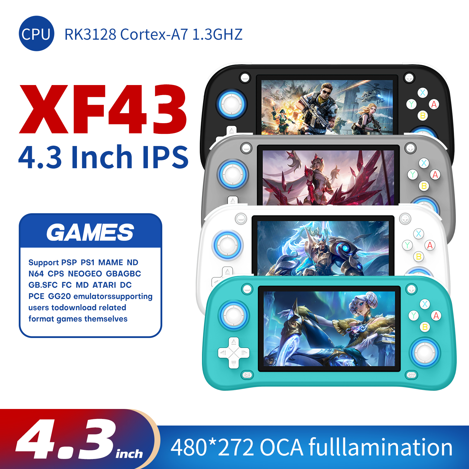 AISLPC XF43 4.3 inch Retro Han - Gaming Console 5 Year Old recensione e prezzo