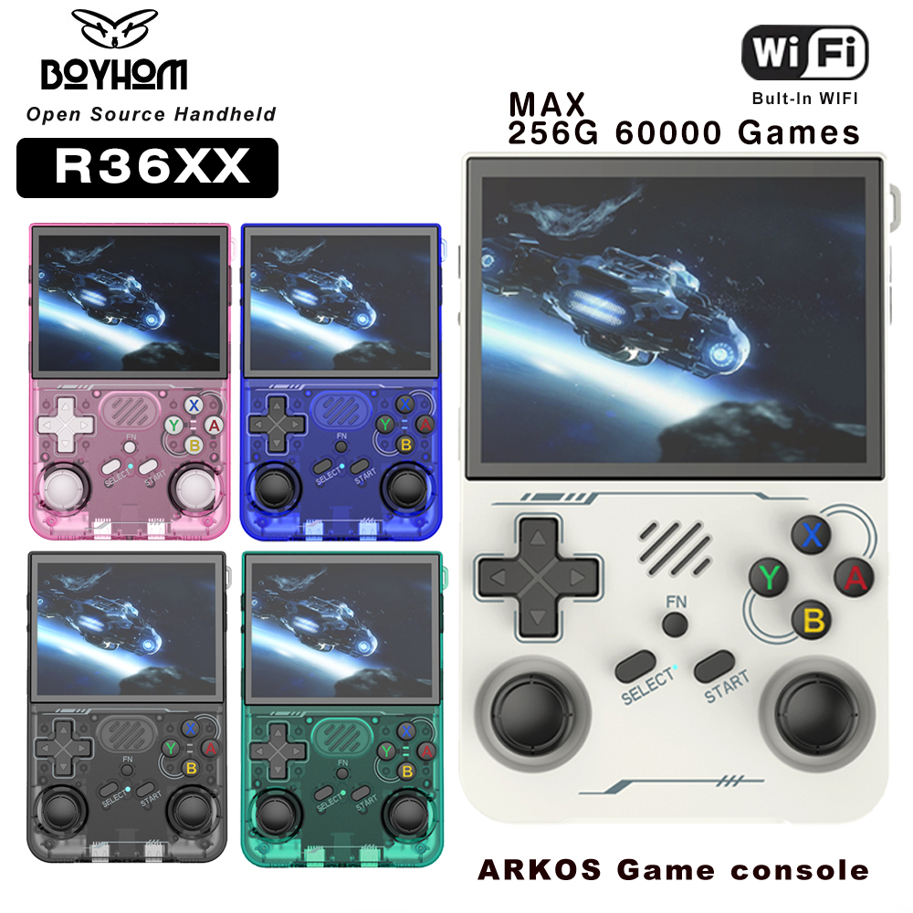 BOYHOM R36XX Hand-held Console - Gaming Console Linux recensione e prezzo