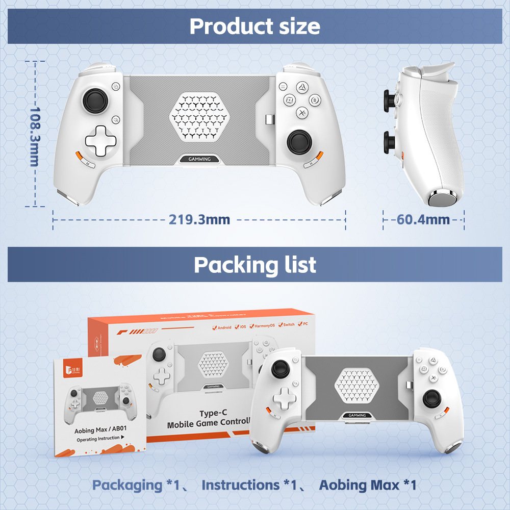 Original Gamwing Aobing Max Ty - Gaming Console For Phone recensione e prezzo